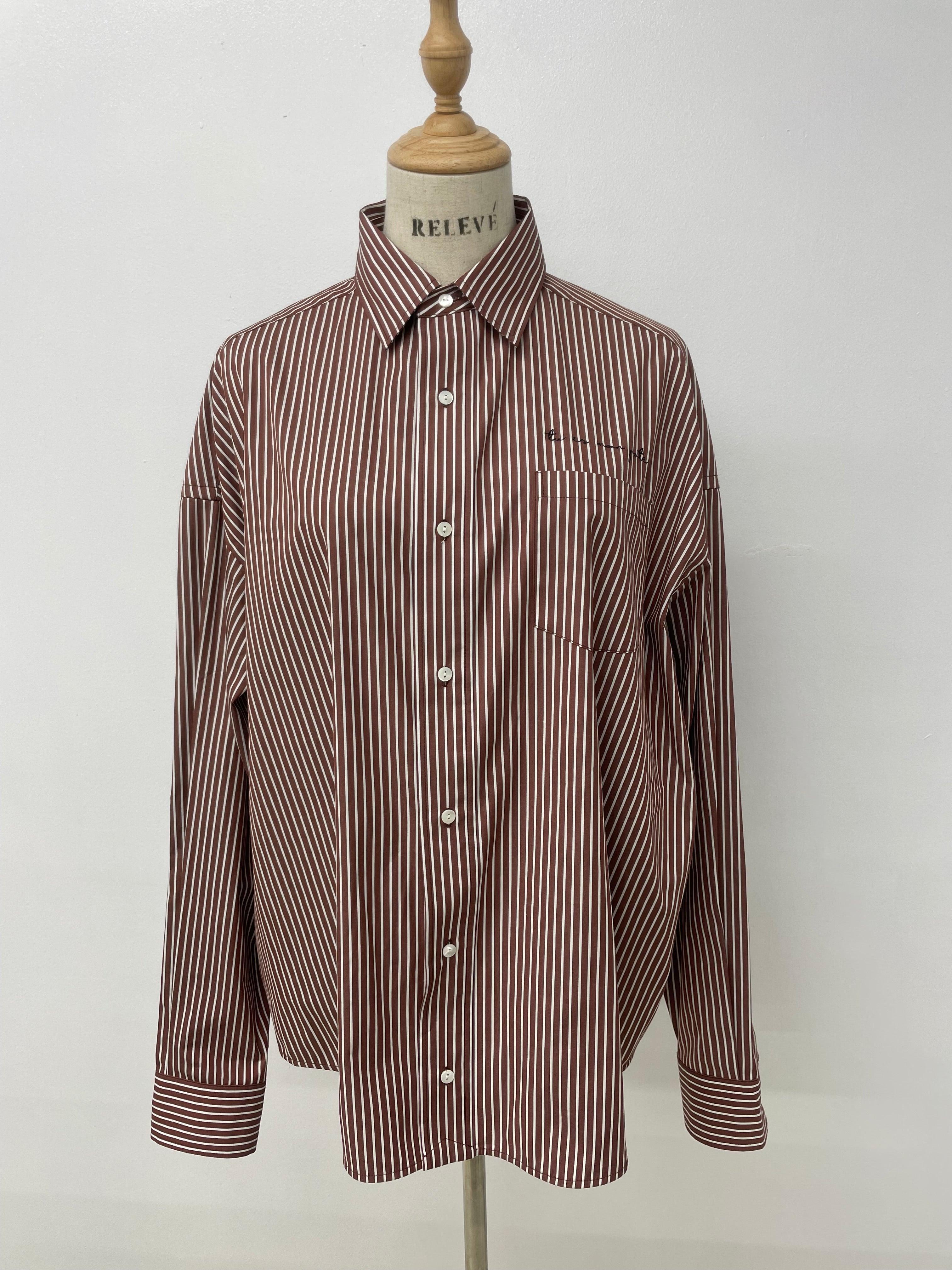 STRIPE MESSAGE TIE SHIRTS