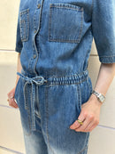 WESTLAND BLUE VERONICA DENIM JUMPSUIT