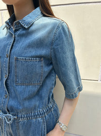 WESTLAND BLUE VERONICA DENIM JUMPSUIT