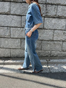 WESTLAND BLUE VERONICA DENIM JUMPSUIT