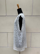【FLEK】SHEER PATTERN LONG SLEEVELESS