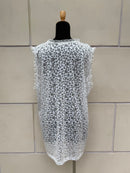 【FLEK】SHEER PATTERN LONG SLEEVELESS