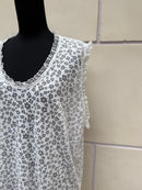 【FLEK】SHEER PATTERN LONG SLEEVELESS