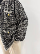 【ARCHIVE STANCE】NO-COLLAR KNIT BIG JACKET