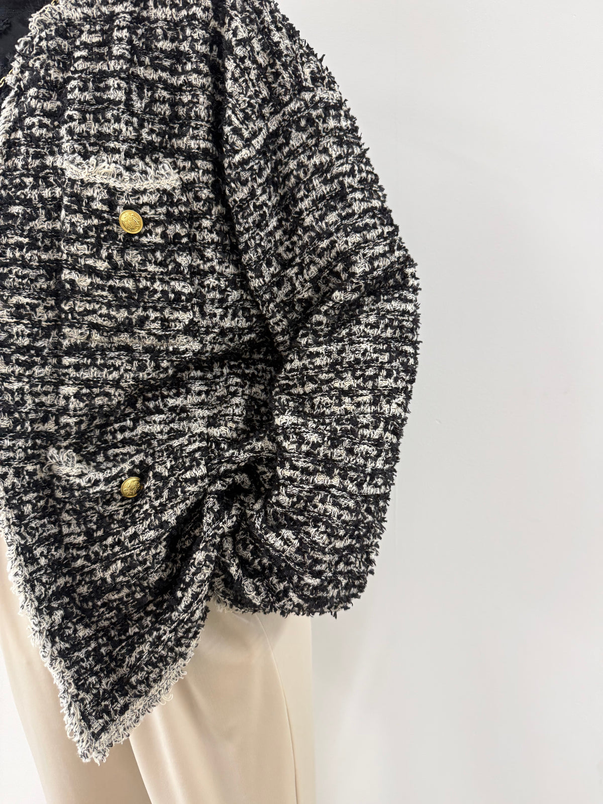 【ARCHIVE STANCE】NO-COLLAR KNIT BIG JACKET