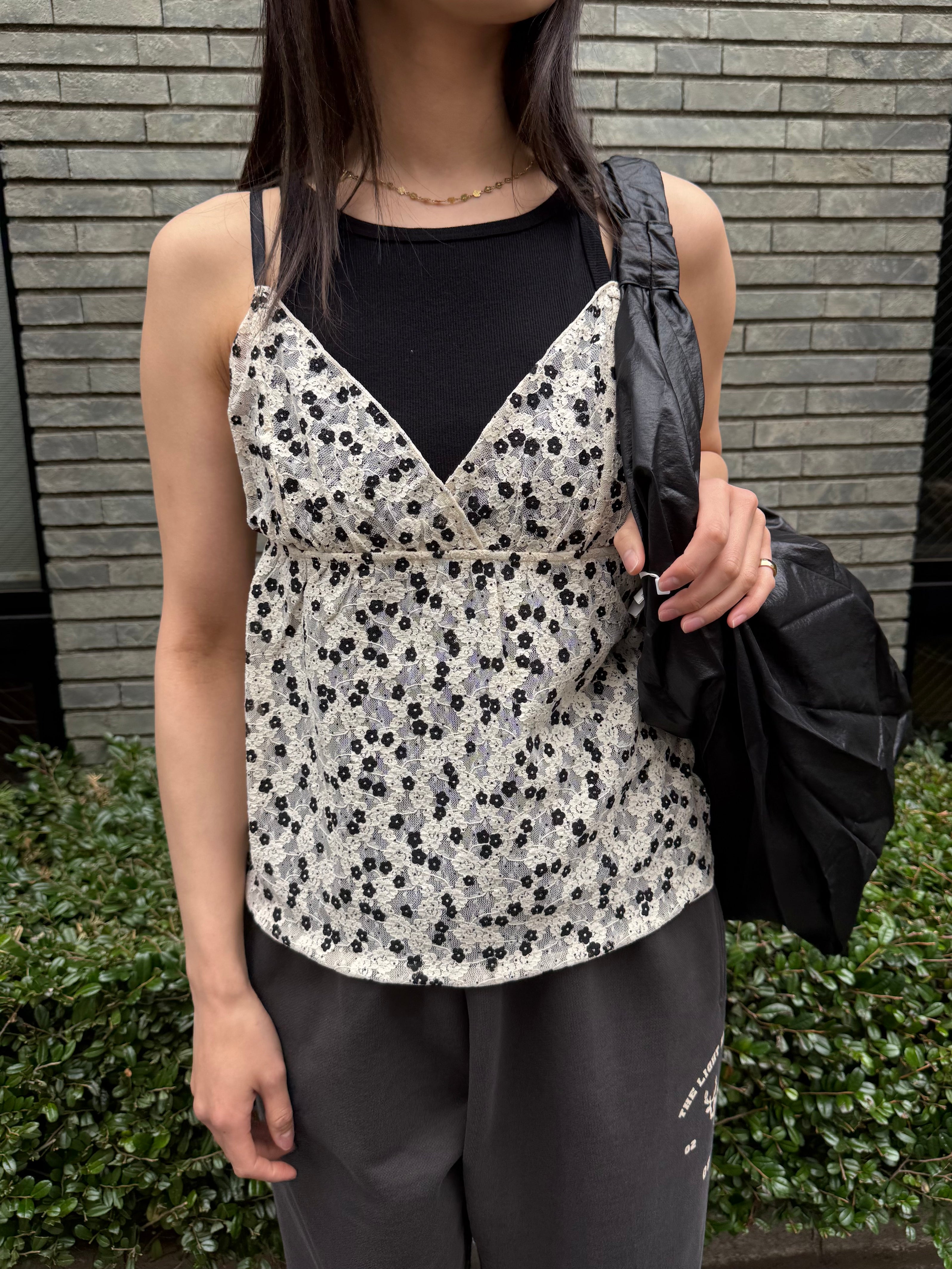 【PROVOKE design boutique】PRINT LACE CAMISOLE