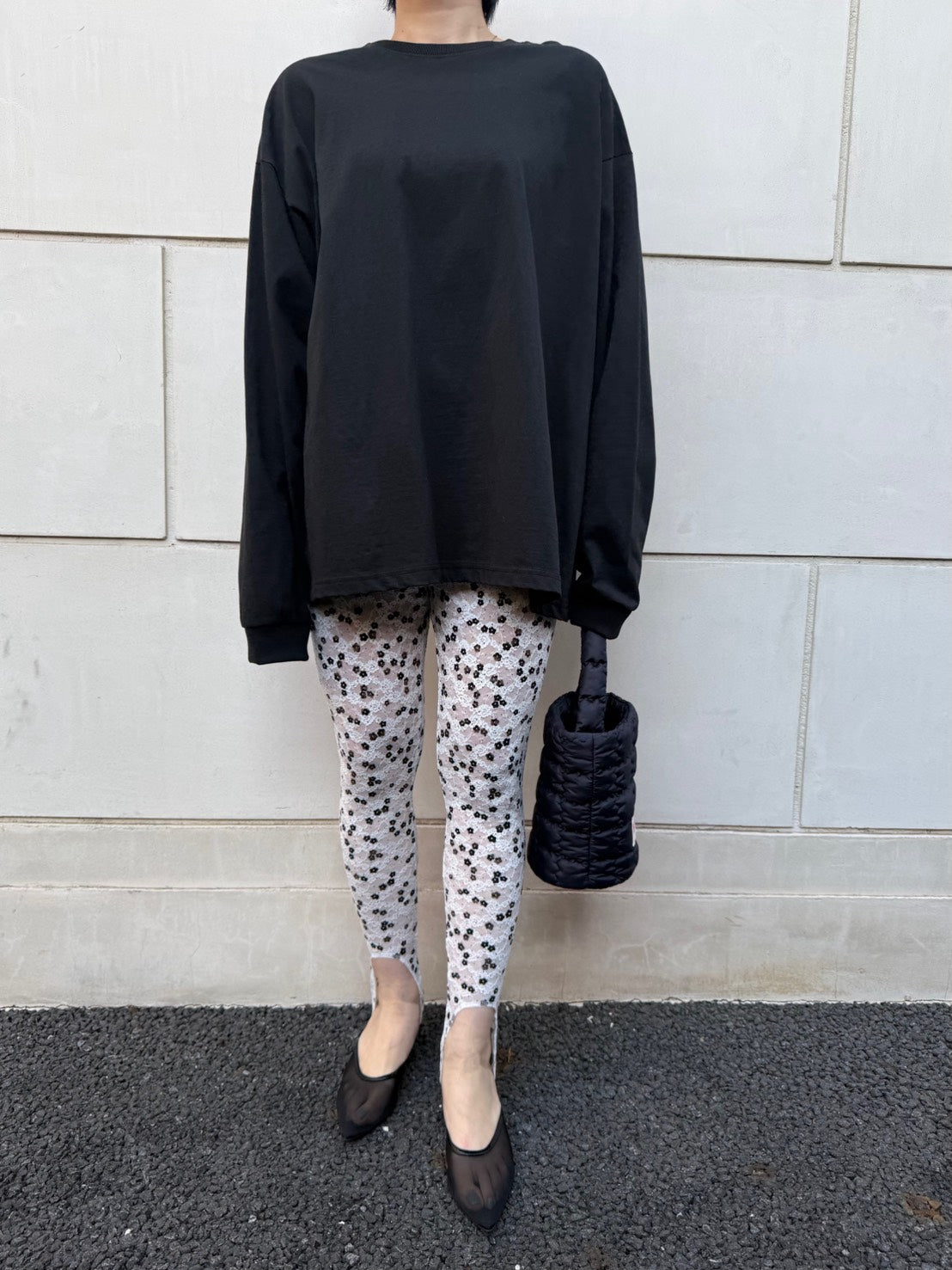 【PROVOKE design boutique】PRINT LACE STIRRUP TIGHT