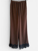 【ARCHIVE STANCES】SATIN STRIPE EASY PANTS