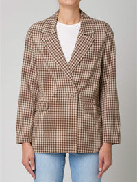 SLOUCH BLAZER GINGHAM