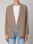 SLOUCH BLAZER GINGHAM