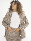 SLOUCH BLAZER GINGHAM