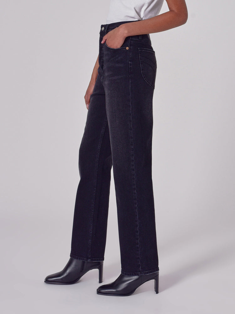 LOULOU STRAIGHT BLACK SAND VINTAGE