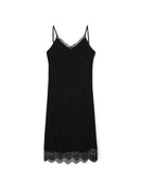 【GREEN BUTTER】SILKY JACQUARD LACE DRESS