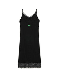 【GREEN BUTTER】SILKY JACQUARD LACE DRESS
