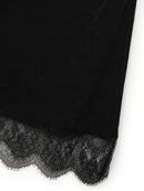 【GREEN BUTTER】SILKY JACQUARD LACE DRESS