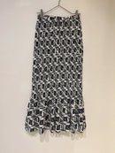 【SARA MALLIKA】COTTON POPLIN SHIRRING SKIRT