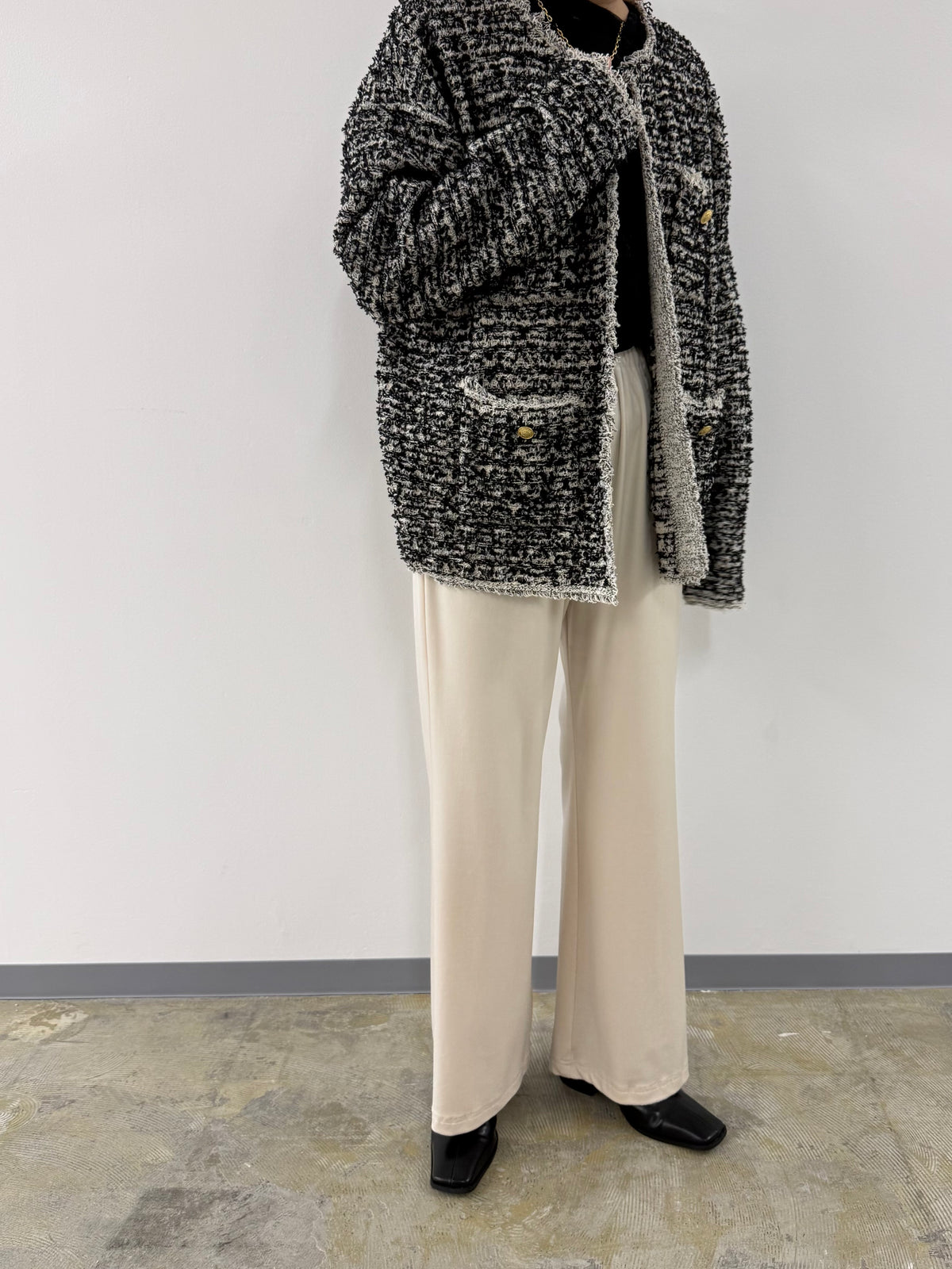 【ARCHIVE STANCE】VELOR RELAX PANTS