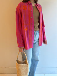 WIDE STRIPE EMB SHIRT