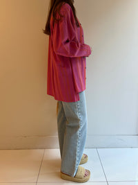 WIDE STRIPE EMB SHIRT