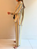 WIDE STRIPE EMB SHIRT