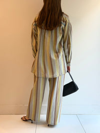 WIDE STRIPE EMB SHIRT