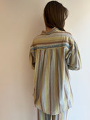 WIDE STRIPE EMB SHIRT