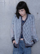 LONG SLV. V CARDIGAN