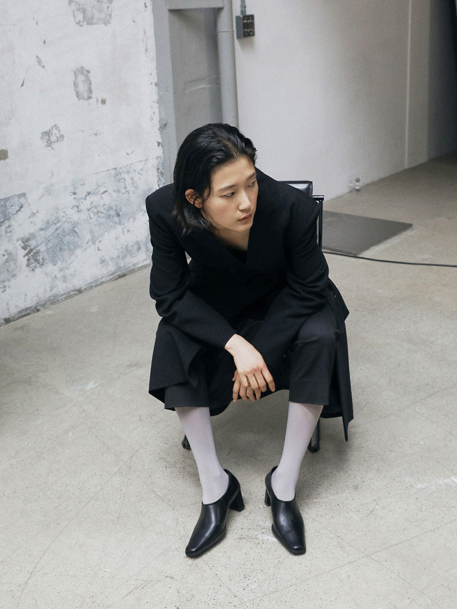 【EPURE】ROBE SQUARE PUMPS