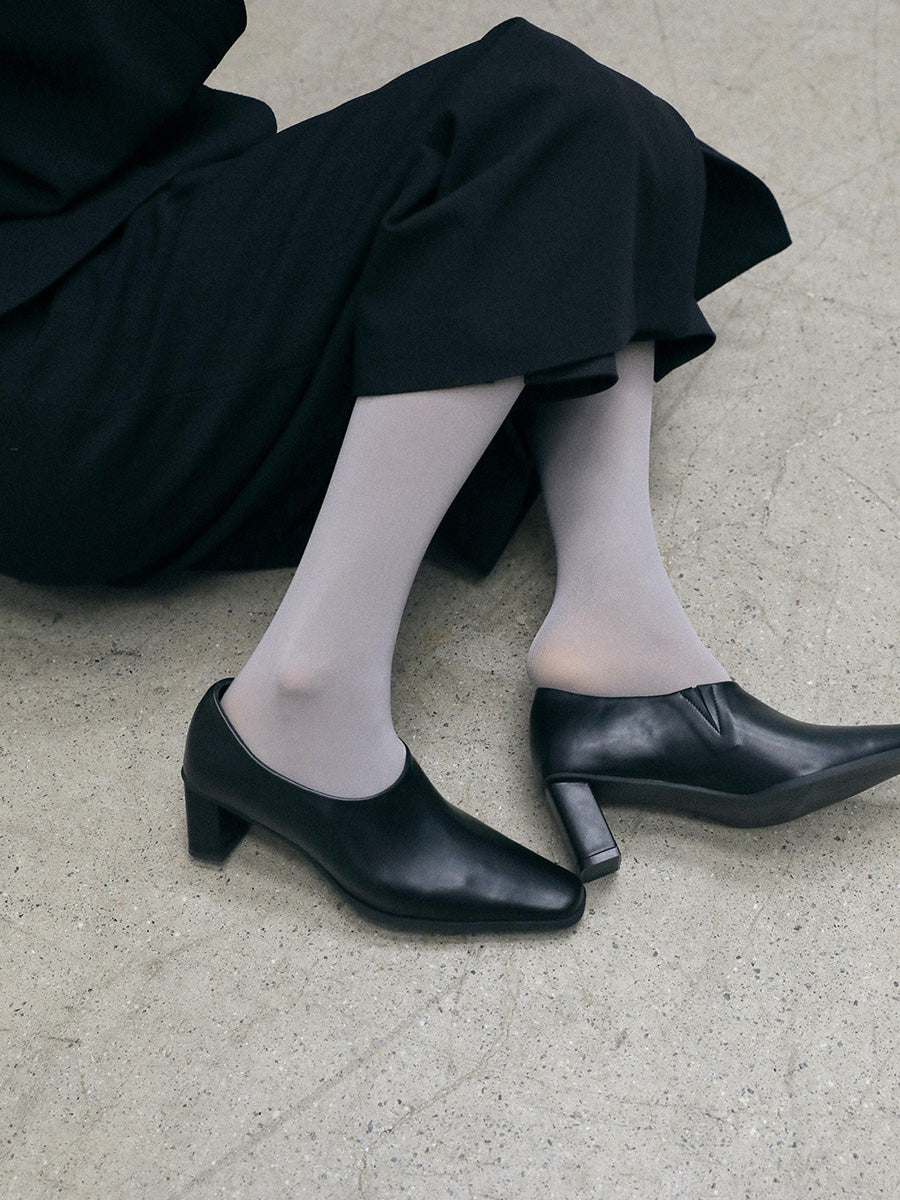 【EPURE】ROBE SQUARE PUMPS