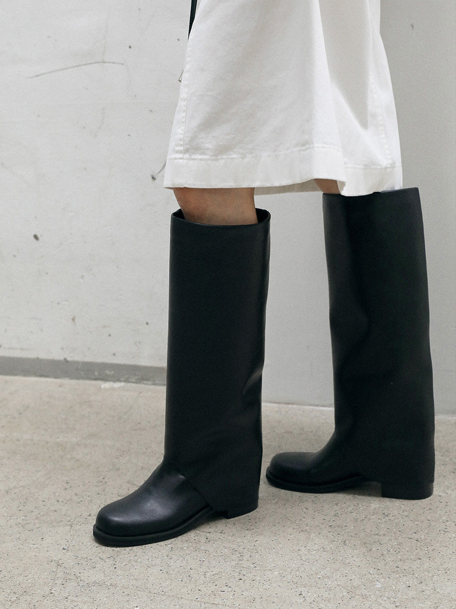 【EPURE】TIDE FOLDING LONG BOOTS