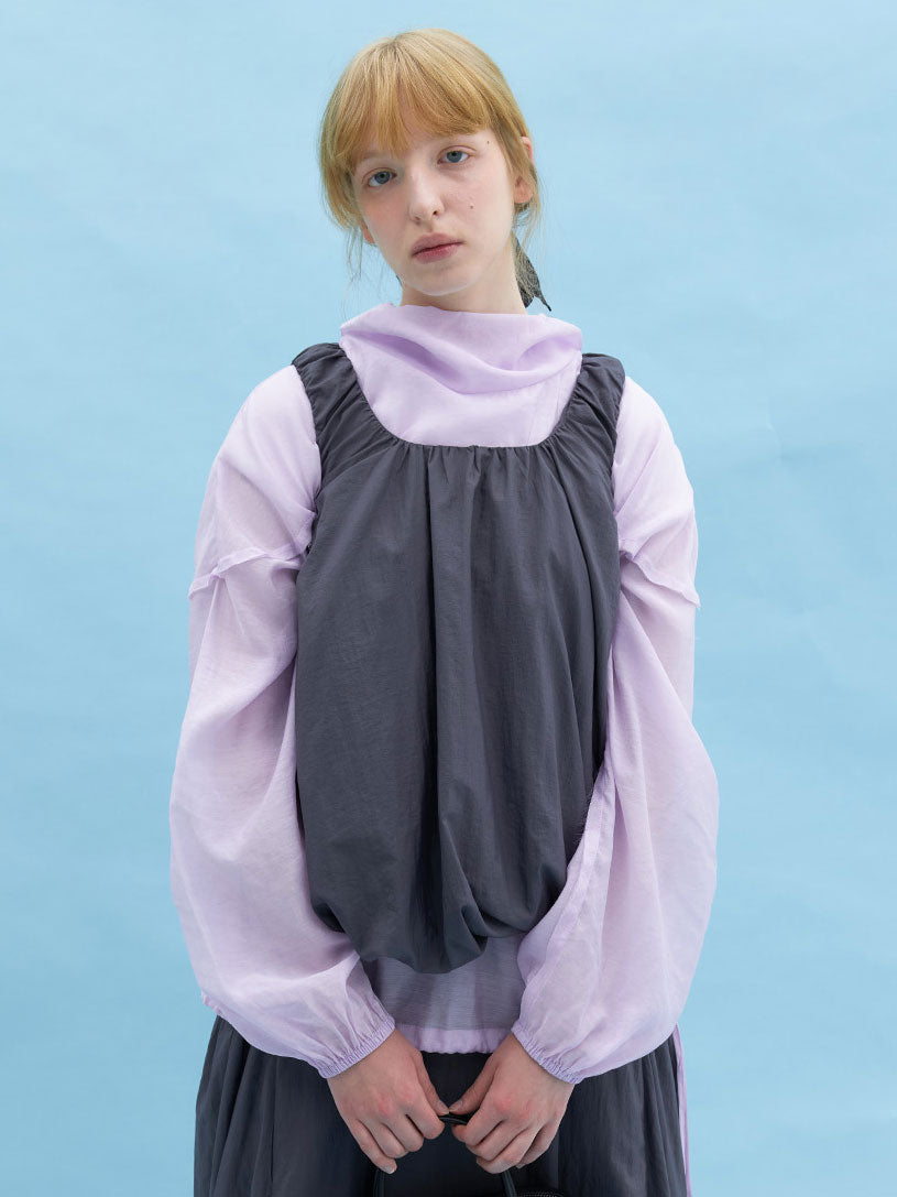FLOAT GATHERED TOP