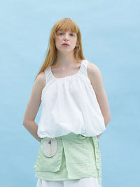 FLOAT GATHERED TOP