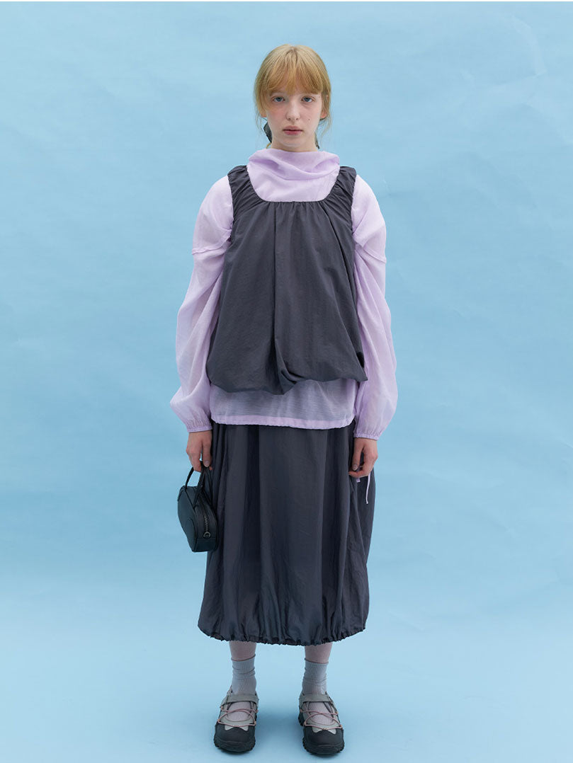 FLOAT GATHERED TOP