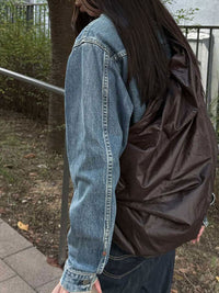 GLOSSY LARGE TANGLE TWIST BAG