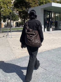 GLOSSY LARGE TANGLE TWIST BAG