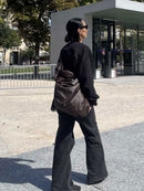 GLOSSY LARGE TANGLE TWIST BAG