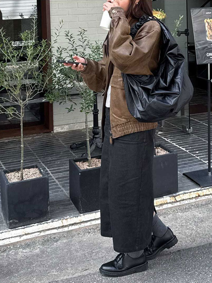 GLOSSY MID TANGLE TWIST BAG