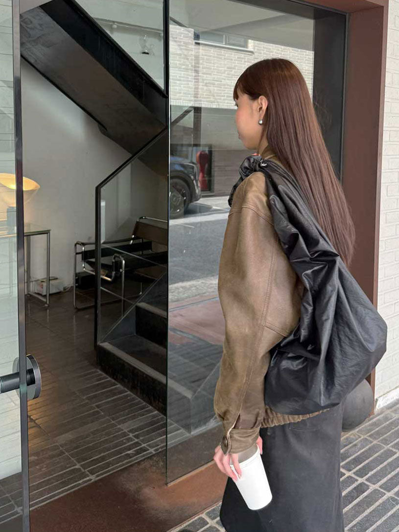 GLOSSY MID TANGLE TWIST BAG
