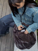 GLOSSY MID TANGLE TWIST BAG