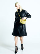 CROISSANT SHOULDER LEATHER MINI