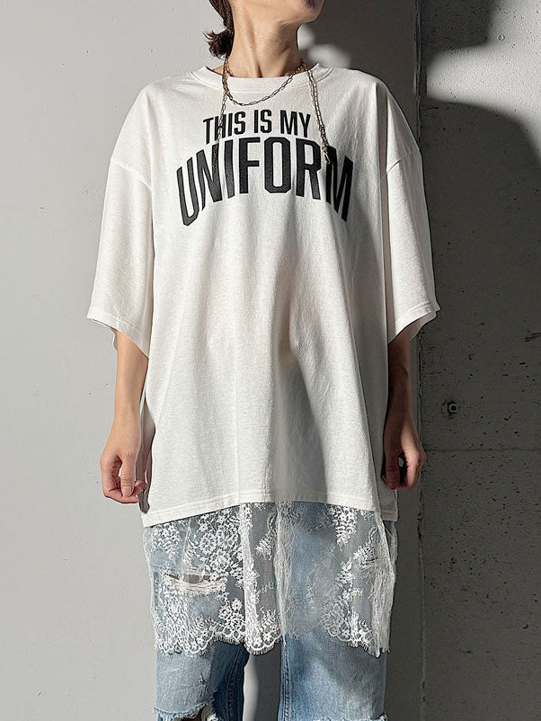 【ARCHIVE STANCE】LACE SWITCHING  TEE