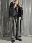 【PROVOKE design boutique】SUSPENDERS TUCK PANTS