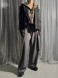 【PROVOKE design boutique】SUSPENDERS TUCK PANTS