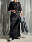 【PROVOKE design boutique】FRILL MAXI SKIRT