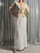 【PROVOKE design boutique】FRILL MAXI SKIRT