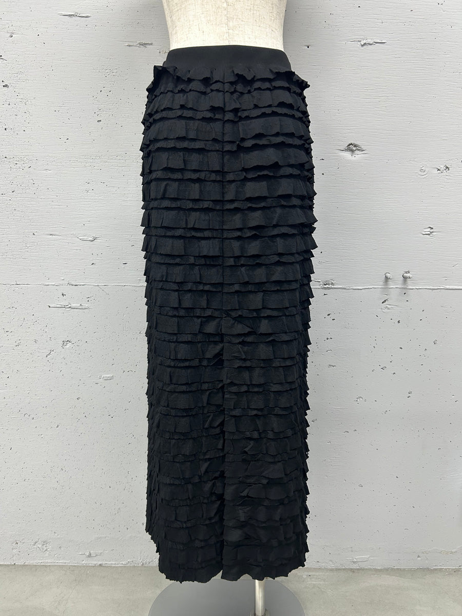 【PROVOKE design boutique】FRILL MAXI SKIRT