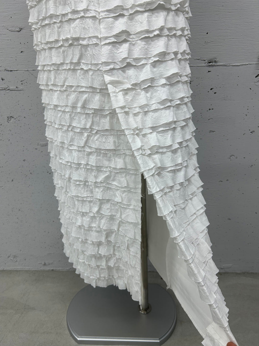 【PROVOKE design boutique】FRILL MAXI SKIRT