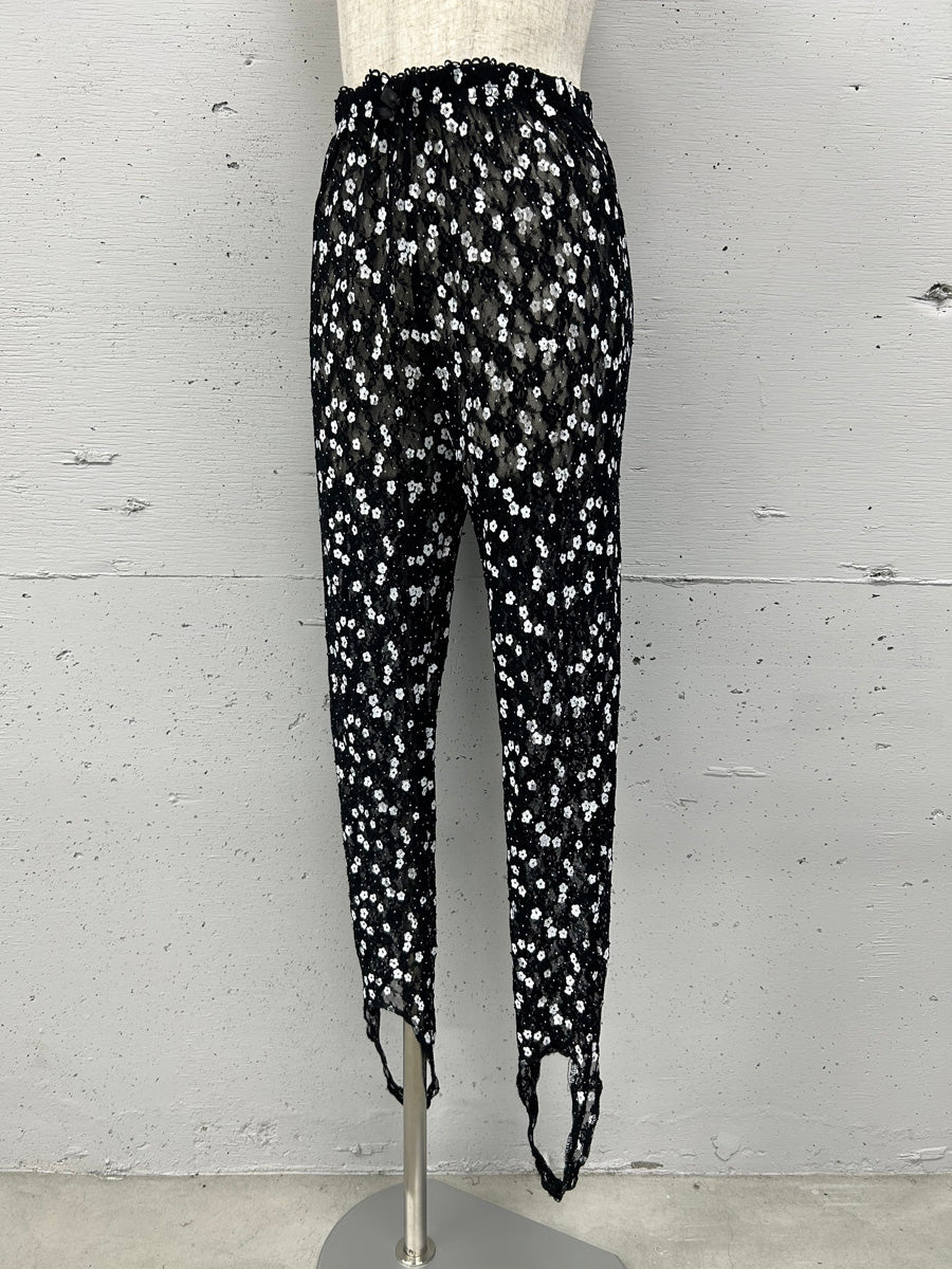 roneparc ロネパーク レースデザイン レギンス PROVOKE design boutique】PRINT LACE STIRRUP TIGHT – HOUSE by Jack