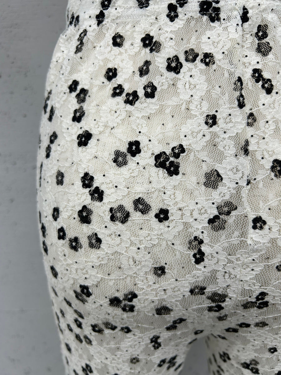 【PROVOKE design boutique】PRINT LACE STIRRUP TIGHT