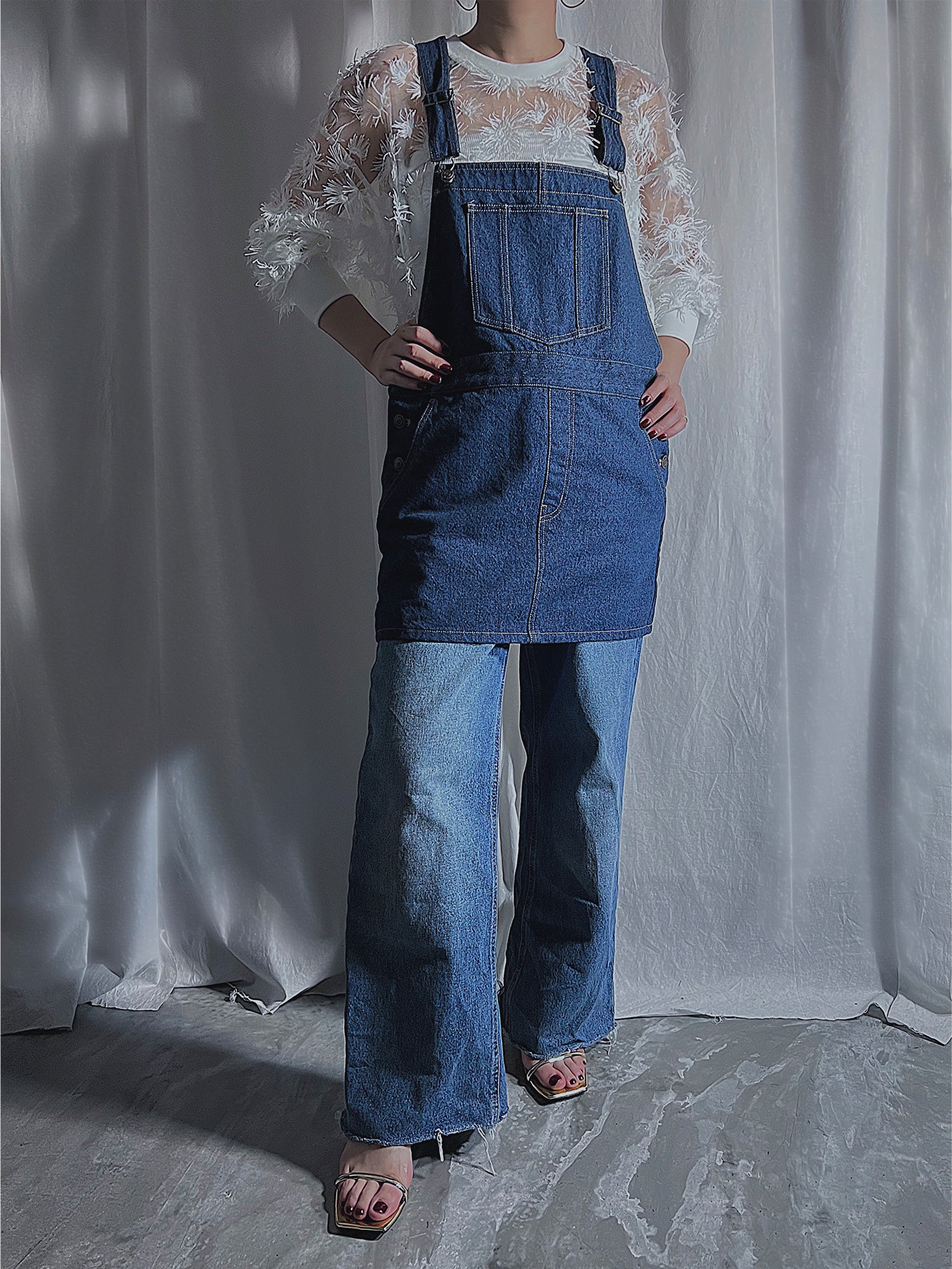 DENIM JUMPER SKIRT